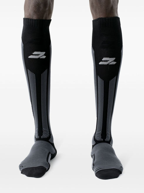 skarpetki z dzianiny intarsjowanej