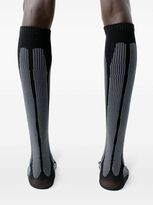 skarpetki z dzianiny intarsjowanej