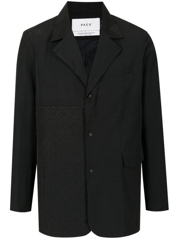 cut-out single-breasted blazer