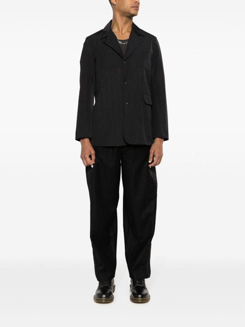 cut-out single-breasted blazer