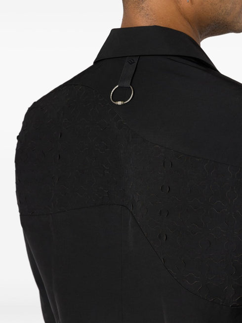 cut-out single-breasted blazer