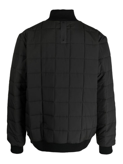 high-neck quilted jacket