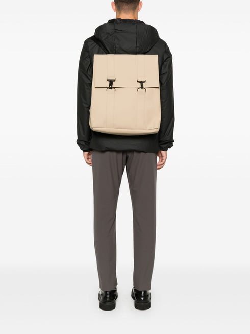 logo-debossed backpack