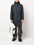 zip-up hooded raincoat