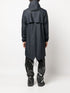 zip-up hooded raincoat