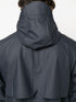 zip-up hooded raincoat