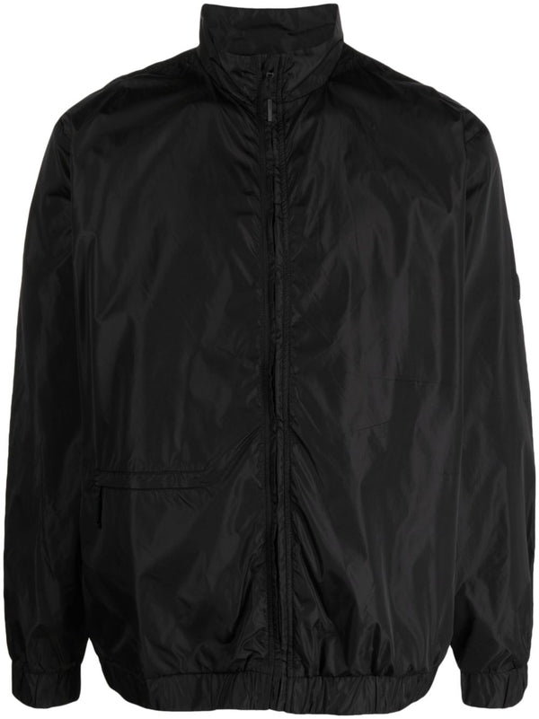 high-neck lightweight jacket