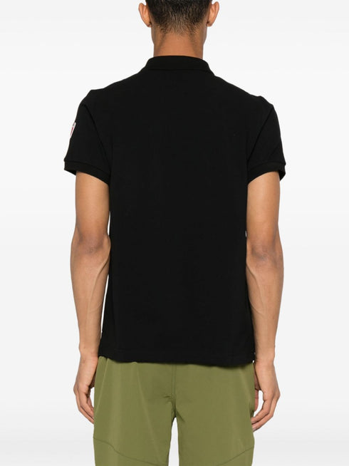 logo-tape polo shirt