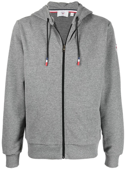 bluza z kapturem zapinana na zamek z nadrukowanym logo