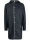 zip-up hooded raincoat