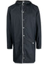 zip-up hooded raincoat