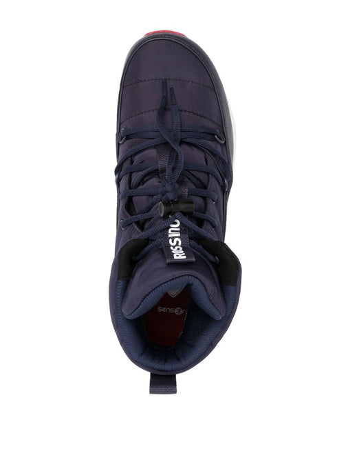 logo-patch padded boots