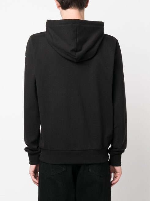 bluza z kapturem zapinana na zamek z nadrukowanym logo