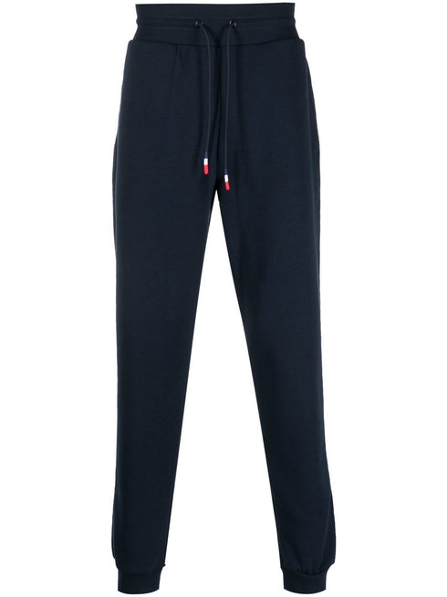 logo-patch fleece track pants
