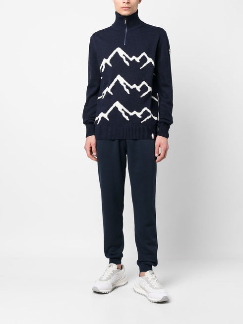 logo-patch fleece track pants