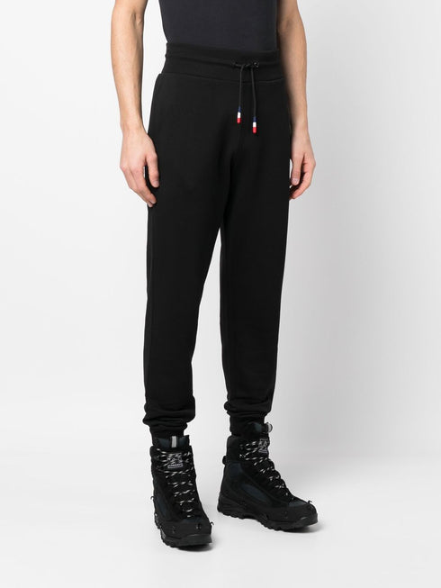 logo-patch fleece track pants