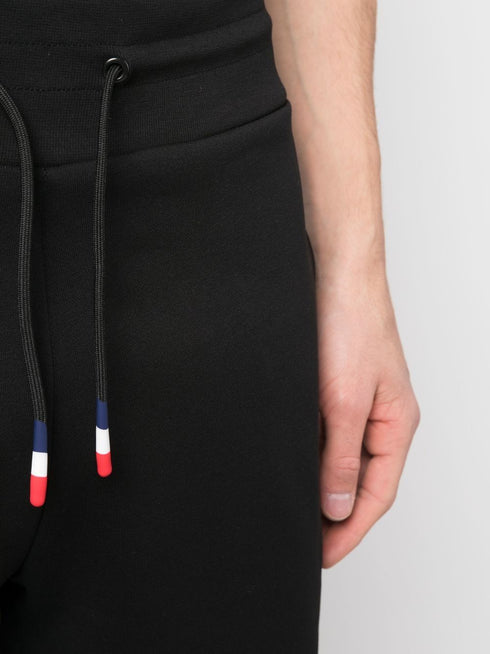 logo-patch fleece track pants