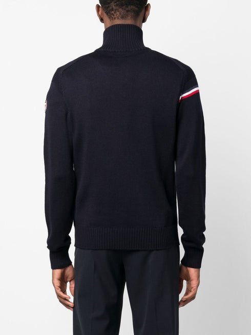 Major zip-up sweater