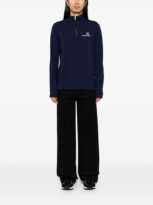 logo embroidery long-sleeves performance T-shirt