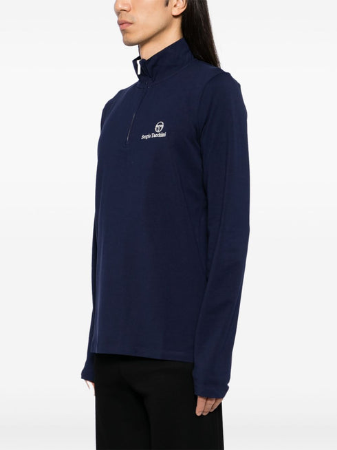 logo embroidery long-sleeves performance T-shirt