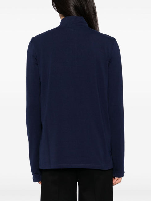 logo embroidery long-sleeves performance T-shirt