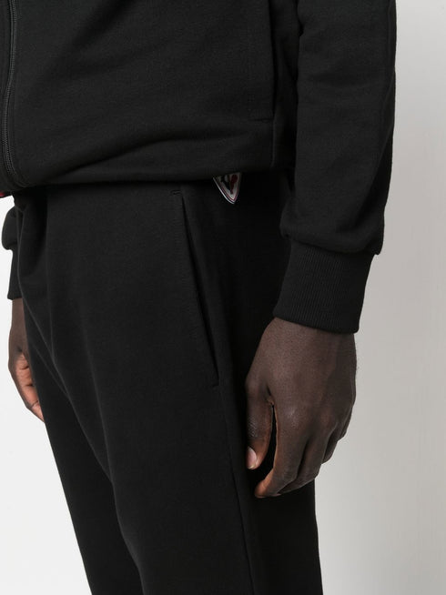 spodnie dresowe z bawełny z naszywką z logo