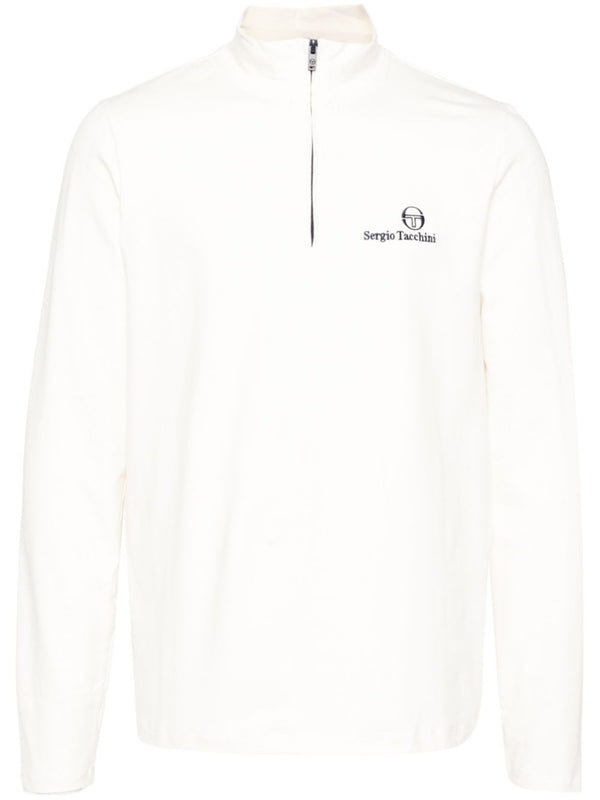 logo embroidery long-sleeves performance T-shirt