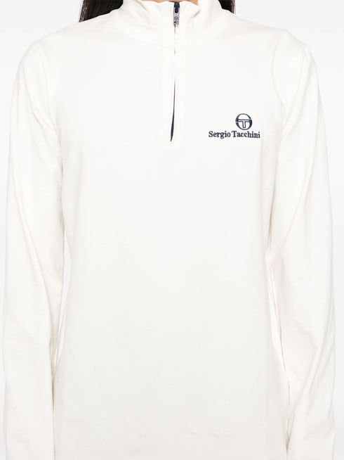 logo embroidery long-sleeves performance T-shirt