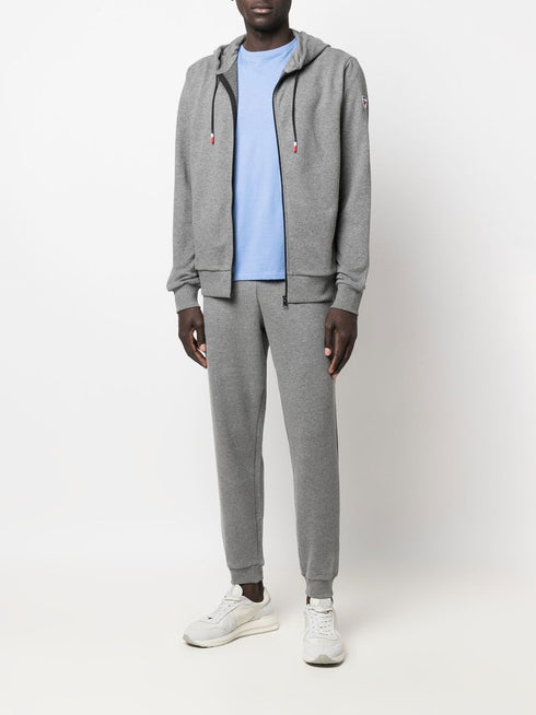 logo-patch cotton track pants