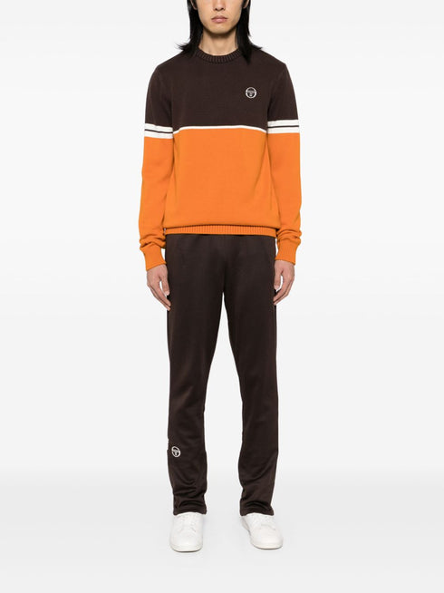 embroidered-logo track pants