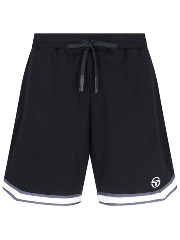 logo-print track shorts