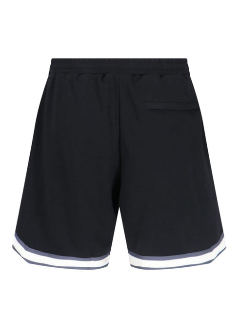 logo-print track shorts