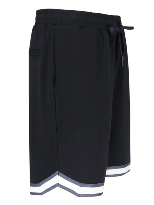logo-print track shorts