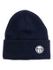 logo-patch ribbed-knit beanie