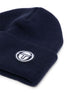 logo-patch ribbed-knit beanie