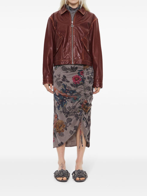 short leather jacket