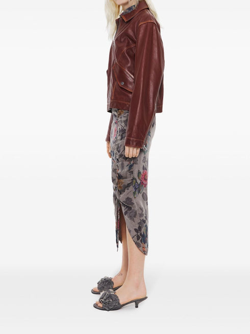 short leather jacket