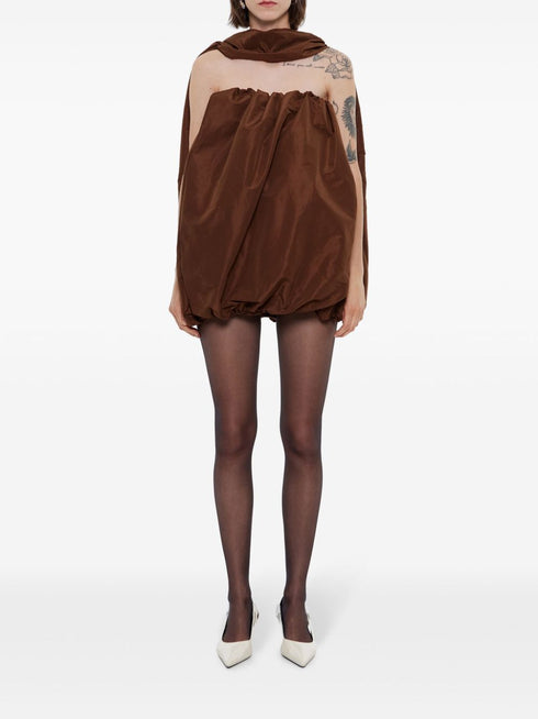 voluminous mini dress