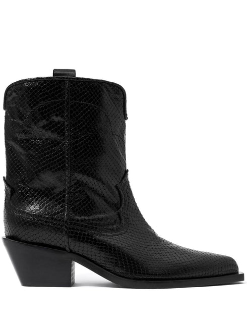 snakeskin cowboy boots