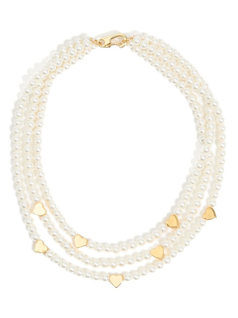 multi-pearl bead necklace