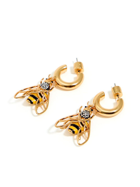 bee pendant earrings