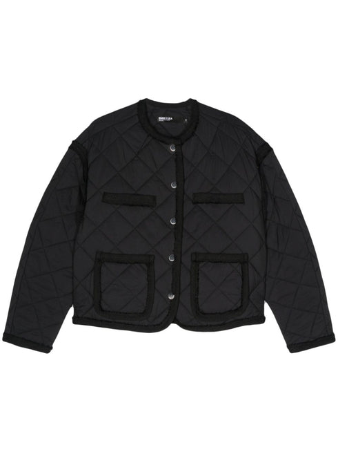 drop-shoulder padded jacket