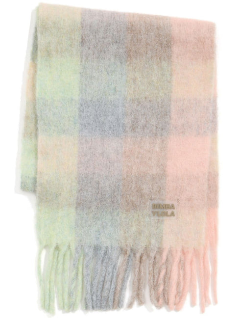 checked brushed scarf