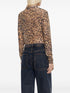 leopard-print T-shirt
