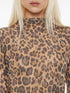 leopard-print T-shirt