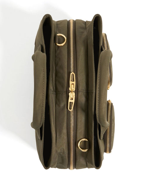 large zip-pocket tote bag