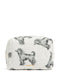 large Greyhound-print makeup bag
