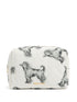 large Greyhound-print makeup bag