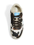 cow-print leather sneakers
