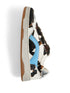 cow-print leather sneakers